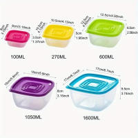 Cajas De Almuerzo Bento Portátiles Para Almacenamiento De Alimentos 5Pcs Organizador De Frutas Y Verduras Rectangular Material Plástico Para Uso Doméstico Y Exterior - details 13