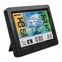 Multifunctional Wireless Weather Station Forecaster Indoor Outdoor Thermometer Hygrometer with Sensor Color Screen Alarm Clock - details 8