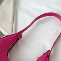 Bolso De Hombro En Forma De Crescent Para Mujer Bolso De Armpita Diseñador Bolso De Mano Diario Bolso Para Teléfono Vintage PU Suave - details 26