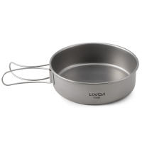 Lixada Tazas De Titanio Ultraligeras Para Camping Y Viajes Con Asas Plegables Utensilios De Cocina Al Aire Libreware De Mesa - details 13