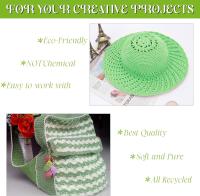 Hilo De Crocheteado De Seda De Hielo Polipropileno Multicolor Para Tejer Gorros Y Bolsos 1.5mm 200m DIY Artesanía - details 4
