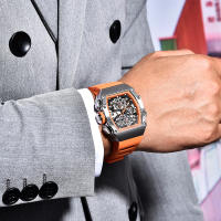 Reloj De Cuarzo Para Hombre PAGANI DESIGN 2023 Forma De Cuenco 40MM Vidrio De Zafiro Resistente Al Agua Y Luminoso Pulsera De Silicona Estilo Casual - details 0