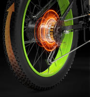 Bicicleta Eléctrica plegable Bezior x1500 de Grasa 26*4.0 48v12.8ah con freno hidráulico - details 4