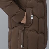 Abrigo De Invierno Para Mujer Con Capucha Acolchado Y Bolsillos Cremallera Cierre De Cremallera Material De Algodón Y Poliéster Estilo Casual - details 5