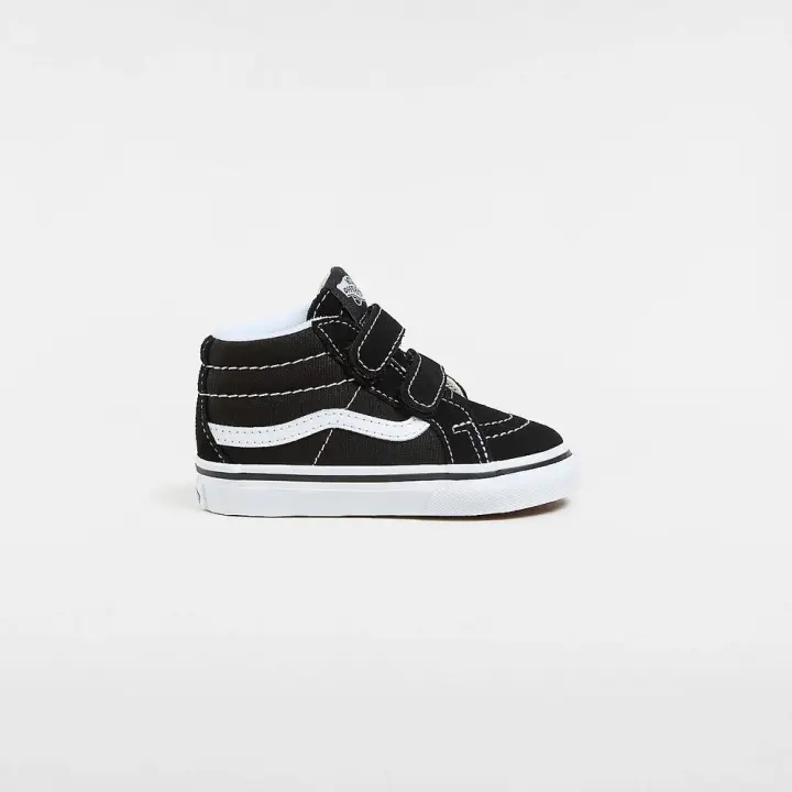 Zapatillas Negras Vans de Bebé con Cierre Adherente Sk8-Mid Reissue (1-4 años) - 1