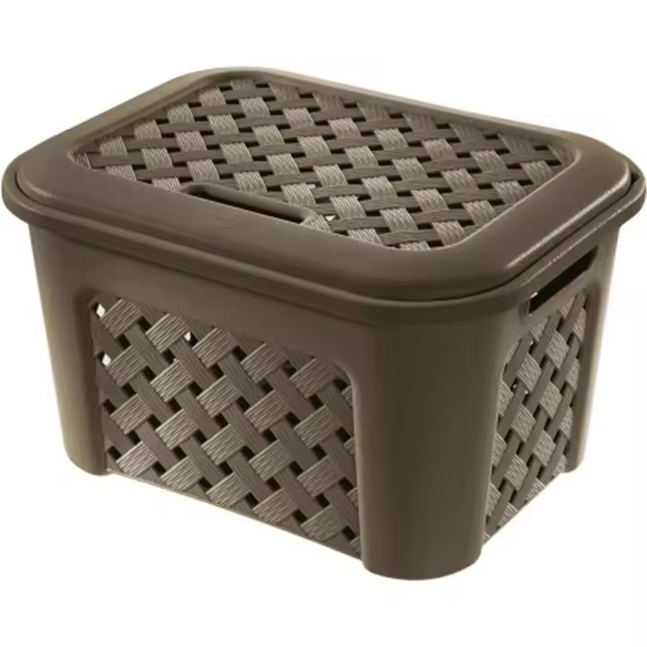 Tontarelli - Cesta Ropa Arianna Wenge 43.5x33.5x26cm - Organización Eficiente y Estilosa | AmyStyle - 1