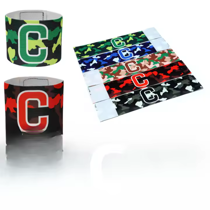 1PC Armband De Capitán Camuflaje Para Fútbol Estilo De Envoltura C-line Accesorio Deportivo De Material PA Origina Zhejiang China - 1