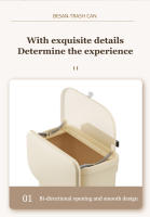 Cesta De Basura Colgante Para Cocina Y Baño 8.5/12L Con Tapa Y Bolsa De Basura Ecológica Y Reciclable Para Armario De Cocina Y Pared De Baño - details 14