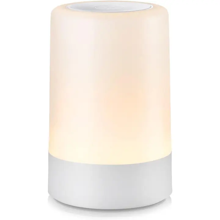 Luz de noche de Vivero para Bebe, lámpara de noche portátil LED para niños y Adultos, Lactancia maternal, Ayuda para dormir, lámpara de ferroía recargable USB, Luz de noche Cálida regulable, cuidado de ojos suaves - 1