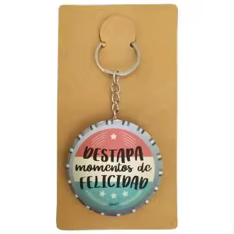 LLAVERO CHAPA ABRIDOR "MOMENTOS DE FELICIDAD" Raíz Detalles para hombres Inicio  LLAVERO CHAPA ABRIDOR "MOMENTOS DE FELICIDAD"  Regalo Regalos - 1