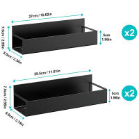 Organizador Magnético Para Cocina Estante Para Nevera Almacenamiento De Especias Estructura De Hierro Negro Ahorra Espacio Para Armario En El Lado De La Nevera - details 4
