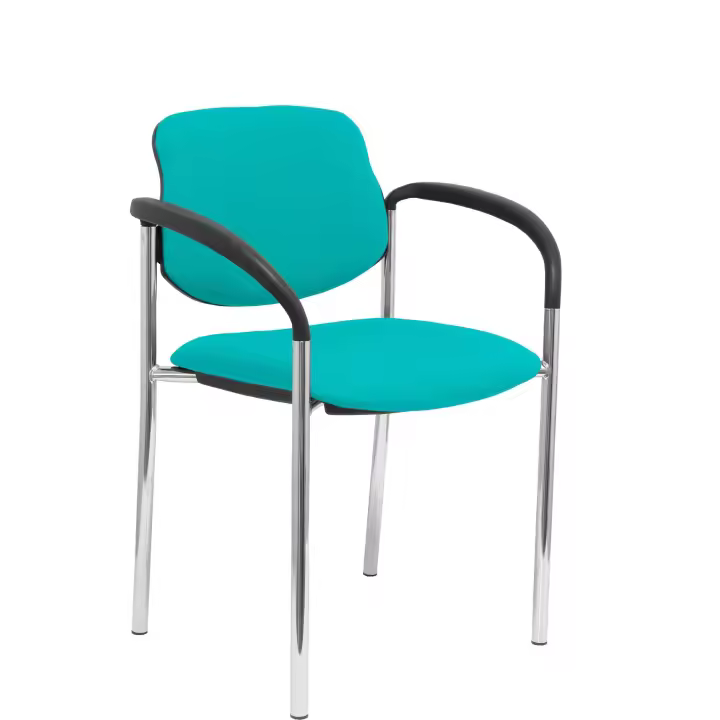 Piqueras Y Crespo - Silla Fija Villalgordo Bali Turquesa con Brazos - 1