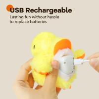 Juguete Eléctrico Para Gatos Juguetón Interactivo Con Pato De Peluche Y Sonido Automático Juguete Inteligente Para Mascotas - details 2