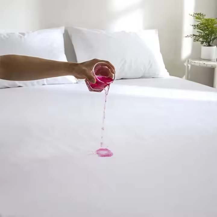 Colcha impermeable blanca elástica transpirable funda de colchón adecuada para dormitorio temporadas de verano universal cama de 90 - 1