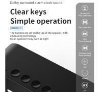 Reloj Despertador with Alarma digital, altavoz Bluetooth, Pantalla LED de Hora y Alarma y Espejo de escretorio, Reloj despertador para estudiantes with Tarjeta para el hogar, altavoz para computadora - details 9