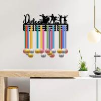 Estante De Exposición Para Medallas De Danza Y Deportes Soporte De Hierro Para Colgar Muro Superado Las 60 Medallas Decoración Para Atletas - details 5