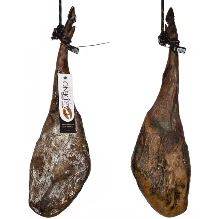 JAMÓN DE BELLOTA 100 % RAZA IBÉRICA, PROCEDENTE DE HUELVA , PIEZA DE 7,5 A 8,3 KG. - 1