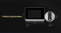 Timbre inalámbrico con video WiFi, Tuya 1080P, timbre electrónico inteligente inalámbrico con video WiFi, monitoreo HD, intercomunicador bidireccional para teléfono móvil - details 7