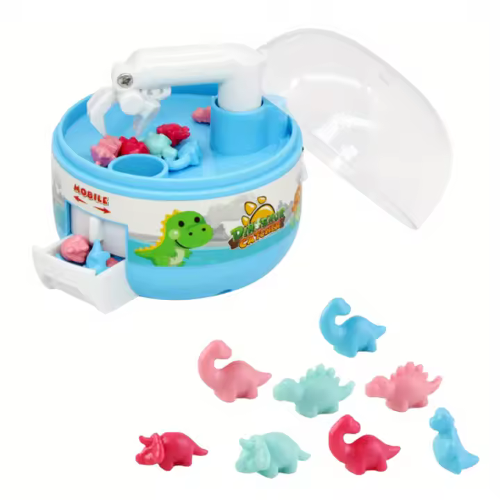 Máquina De Caza De Dinosaurio Mini Para Niños Juguete Interactivo De Padres E Hijos Capturando Muñecos Tamaño Aproximado 10cm - 1