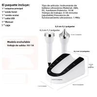 Máquina Facial Ultrasonda 2 En 1 Cuidado De La Piel Levantamiento Y Acondicionamiento De La Piel Limpieza De Poros Masajeador De Rostro Y Cuerpo Dispositivo De Belleza - details 1