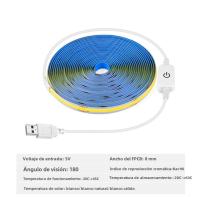 Tira De LED COB 8mm DC 5V Luz Alta Para TV Decoración De Pared Cocina Armario Escaleras Iluminación De Fondo USB - details 1