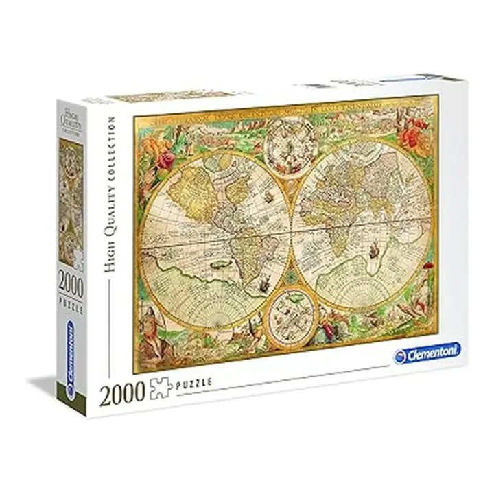 Clementoni Puzzle 2000 Piezas Mapa Antiguo 32557 - 1