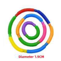 Juguete Sensorial Interactivo Para Niños Y Adultos 6Pcs Tubos Pop Retráctiles De Color Alivio De Estrés Y Ansiedad Juguete Divertido Para Padres E Hijos - details 2