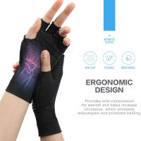 Guantes De Compresión De Cobre Para Artritis Mejora El Alivio Del Dolor De La Articulación Y Alivia Las Doloridas En El Síndrome Del Túnel Carpiano Guantes De Compresión De Cobre Para Mujer Talla Grande - details 14