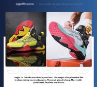 Zapatos De Baloncesto De Alta Top Para Estudiantes Antideslizantes Y Resistentes Al Desgaste Con Superficie De Malla Transpirable Para Jóvenes Deportistas - details 2