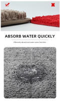 Alfombra De Piso De Terciopelo Grueso Y Cómoda Antideslizante Absorbedora De Agua Para Baño Dormitorio Sala De Estar Alfombra Para Interior - details 8