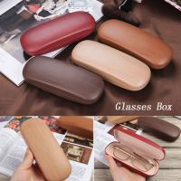 Estuche Protector De Gafas Con Diseño De Madera Y Grano Estilo Flip-Eye Caja De Almacenamiento Para Ópticas Con Linterna De Terciopelo Unisex - details 0