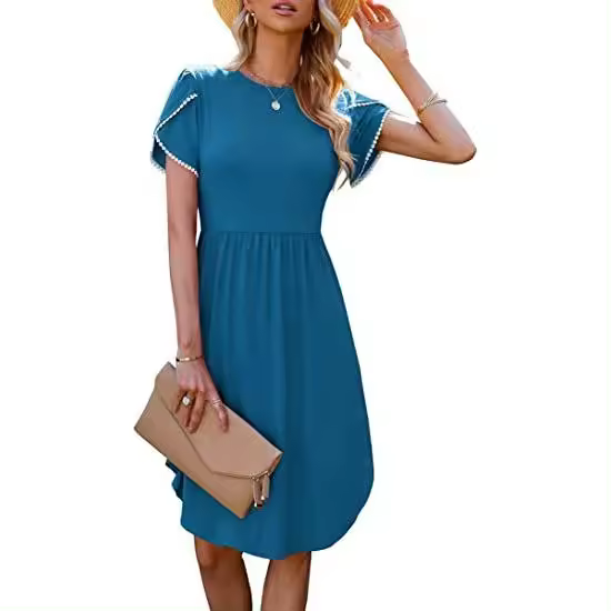 Ropa casual suelta de moda de verano de manga corta para mujer - 1