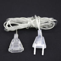 Cable De Extensión De Poder Para Luces De Navidad 5m Con Enchufe EU/UK Extensor De Cable Para Cadena De Luces LED - details 4
