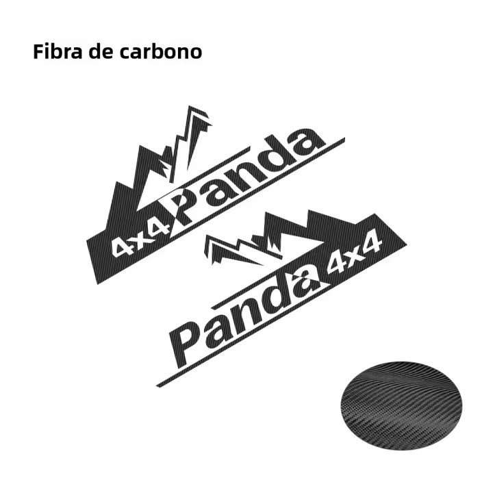 Pegatinas De Vinilo Para Fiat Panda MK3 Accesorios De Auto Estilo Rayo Decoración Para Puertas Y Línea De Cintura PVC Cartoon - 1
