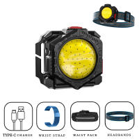 Linterna Frontal Portátil Recargable Por USB Tipo-C Luz De Emergencia Para Exterior Trabajo Nocturno Advertencia Roja - details 10