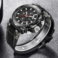 Reloj De Pulsera LIGE Para Hombre Resistente Al Agua Deportivo Militar De Cuarzo Con Fecha Y Manos Luminosas Estilizado Casual - details 27