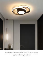 Lámpara De Techo LED Moderna Con Acabado Enamorado 3 Temperaturas De Color Para Pasillo Balcón Dormitorio Sala 110V-240V - details 5