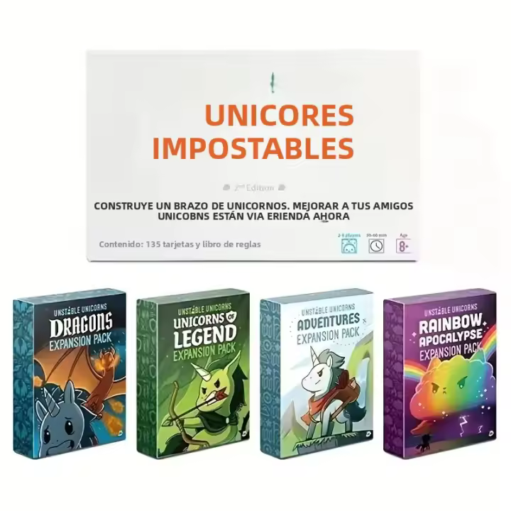 Juego De Cartas UNICORNS BOARD Para Jugadores Desde 14 Años Marca Smvp Origine Mainland China Sin Químicos De Alta Preocupación - 1