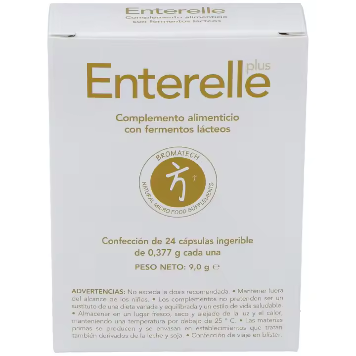 Nutribiótica Bromatech Enterelle Plus, 24 Cápsulas - 1