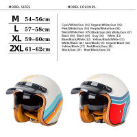 Casco De Motocicleta Retro 3/4 Para Harley Cruiser Accesorios Semi-abiertos Para Motocicleta Casco Retro Para Invierno Unisex - details 4