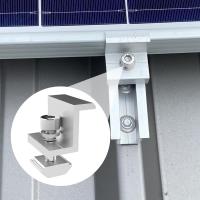 Panel solar, soportes de abrazadera de Borde de panel solar, 4 piezas de Fijación de panel solar para panel solar, para panel solar de 1.181 en de altura del módulo - details 1