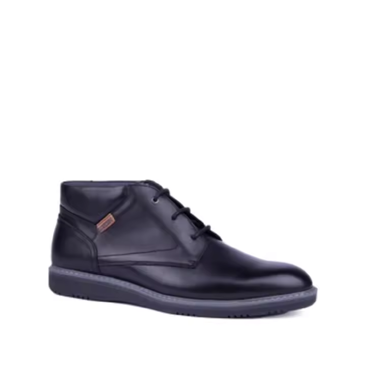 PIKOLINOS BOTA TOBILLERA HOMBRE ÁVILA M1T-8011C1 CON CORDONES; PIEL COLOR NEGRA, PLANTILLA EXTRAIBLE. - 1