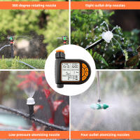 MUCIAKIE Juego De Timer De Jardín Inteligente 20M Con Sensor De Lluvia Controlador Automático De Riego IPX5 Impermeable Para Granjas - details 5