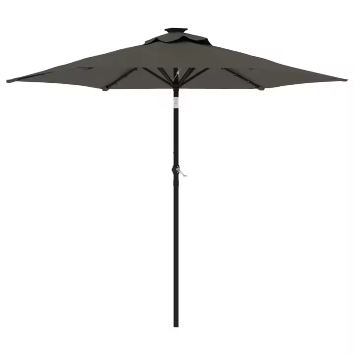 Sombrilla Jardín con LEDs posado antracled Arce 225x225x212 cm - 1