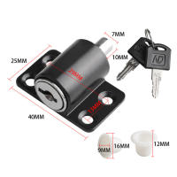 Cerradura De Puerta Deslizante Con 2 Llaves Protección Infantil Antirrobo Set De Cerraduras De Seguridad Para Ventanas Y Puertas - details 8