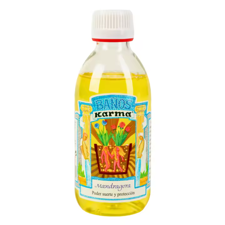 KARMA Baño Esotérico de Mandrágora: Poder, Suerte y Protección (250ml) | Baño de Descarga - 1