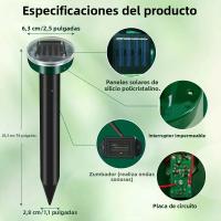 Repelente De Ratones Solares Ultrasonidos Repelente De Serpientes Y Insectos De Alta Potencia Con Batería Y Carga Solar Zapador De Ratas - details 7