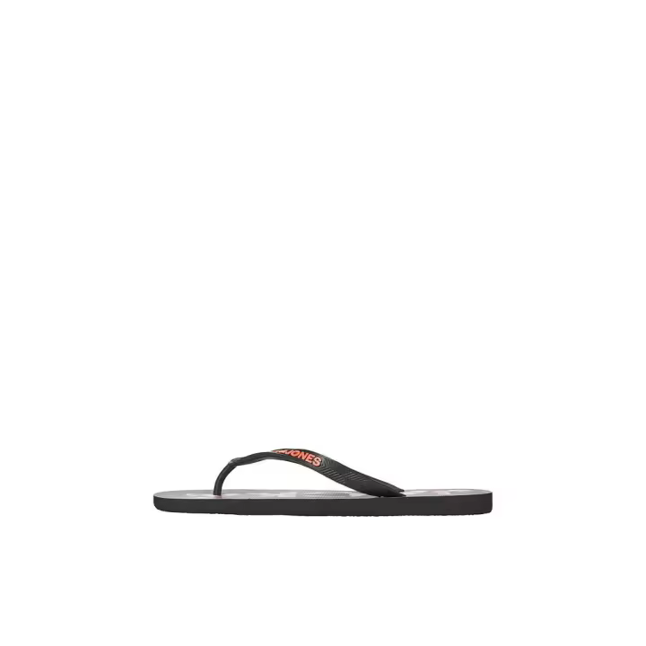 Chancla JACK & JONES JFWLOGO PALM PRINT FLIP FLOP 12230642 NEGRO Negro - 1