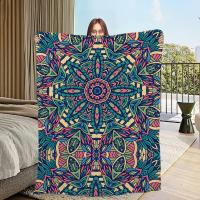 Manta De Plush Suave Y Cálida De Cuatro Estaciones Estilo Mandala Para Sofa Sala De Estar Dormitorio Oficina Viaje Regalo - details 8