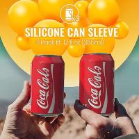 Latas de silicona (paquete de 3): oculta el envase de cerveza camuflándolo como una lata de refresco (rojo) - details 1
